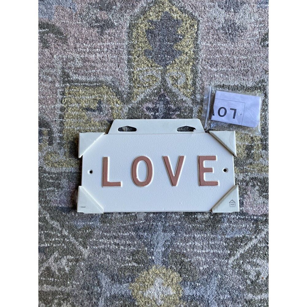 Hearth & Hand With Magnolia Love Sign Wall Decor.. 5” X 10” .. New